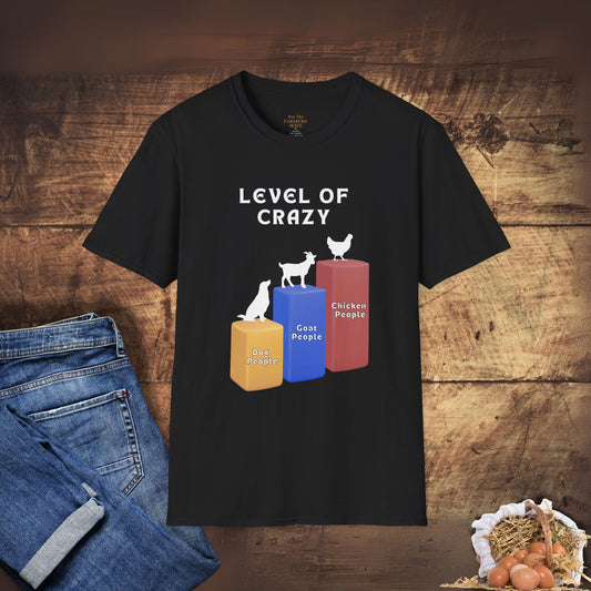 Level of Crazy - Chicken Edition T-Shirt