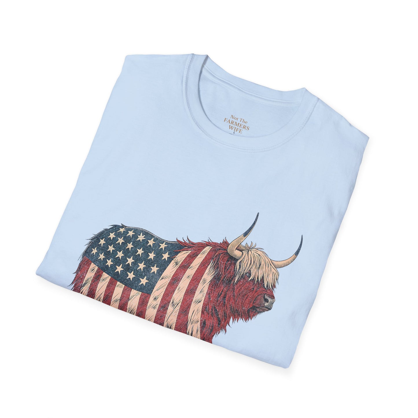 Stars, Stripes and Highland Cow T-Shirt