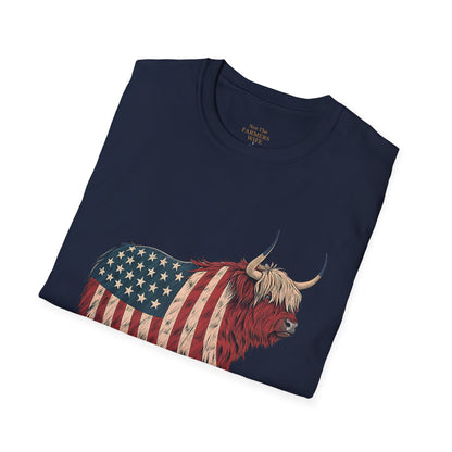 Stars, Stripes and Highland Cow T-Shirt