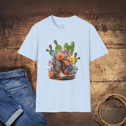Cowgirl Boots and Desert Flowers T-Shirt