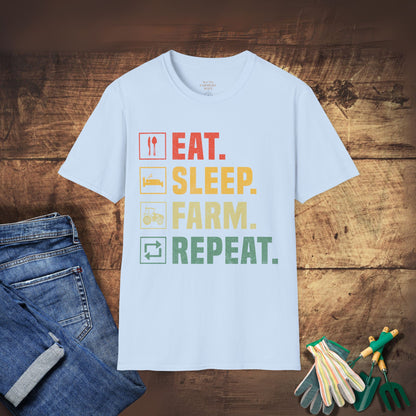 Eat. Sleep. Farm. Repeat. T-Shirt