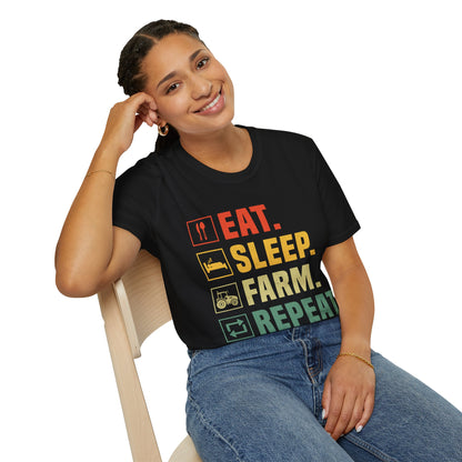 Eat. Sleep. Farm. Repeat. T-Shirt