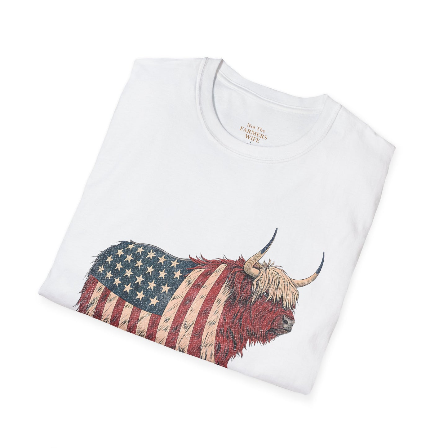 Stars, Stripes and Highland Cow T-Shirt