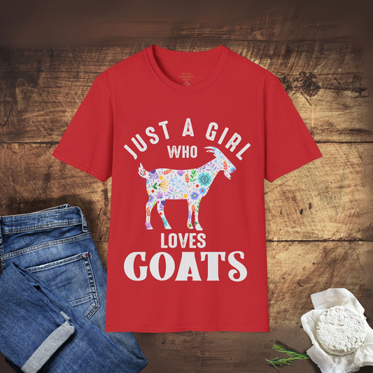 Just a Girl Who Loves Goats T-Shirt