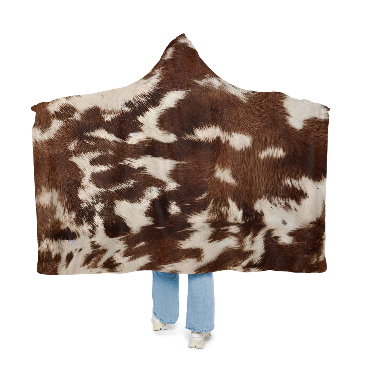CowHide Hooded Snuggle Blanket
