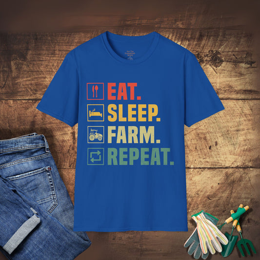 Eat. Sleep. Farm. Repeat. T-Shirt