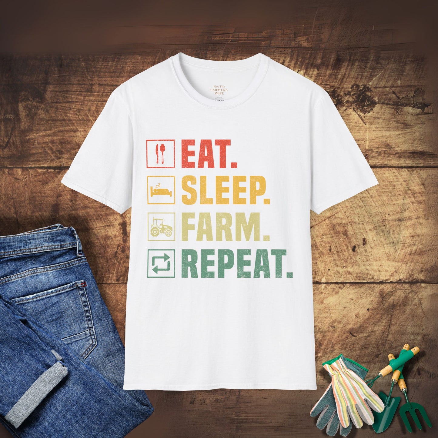 Eat. Sleep. Farm. Repeat. T-Shirt
