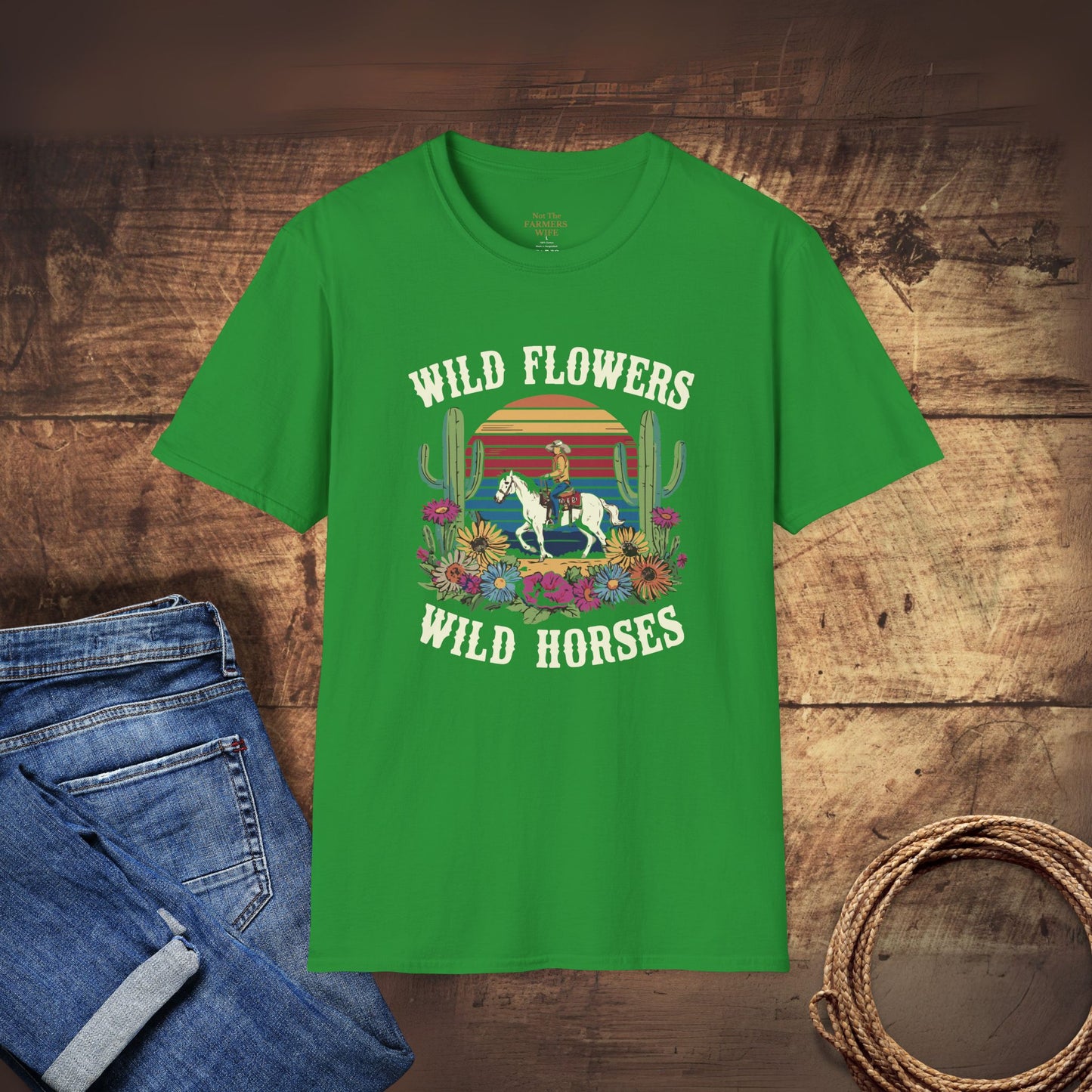 Wild Flowers and Wild Horses T-Shirt