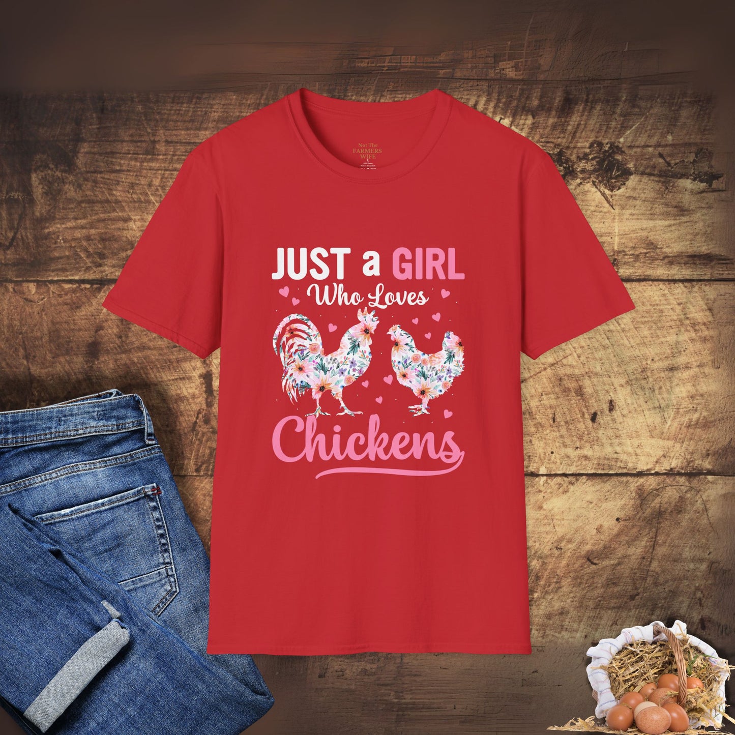 Just a Girl Who Loves Chickens T-Shirt