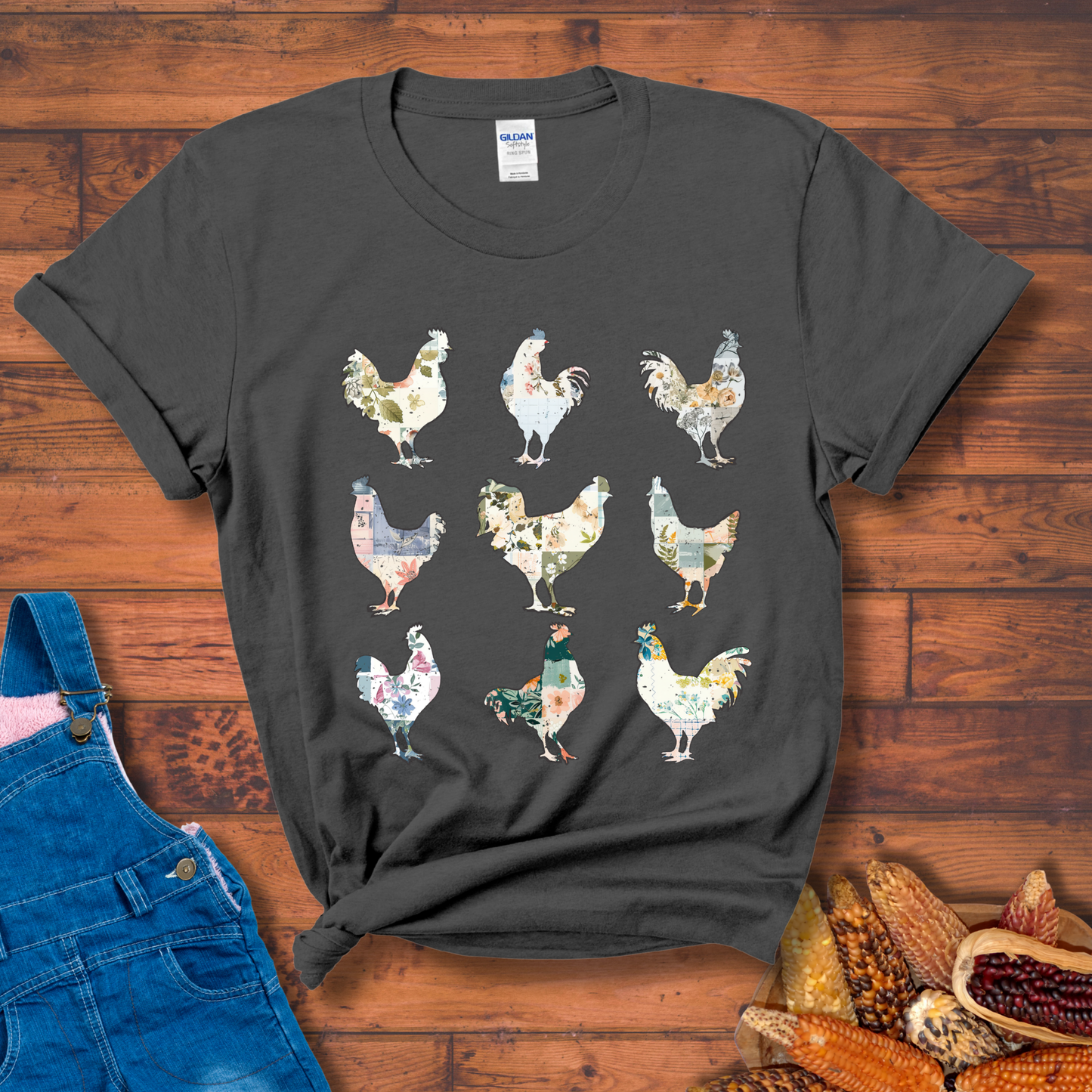 Floral Flock T-Shirt