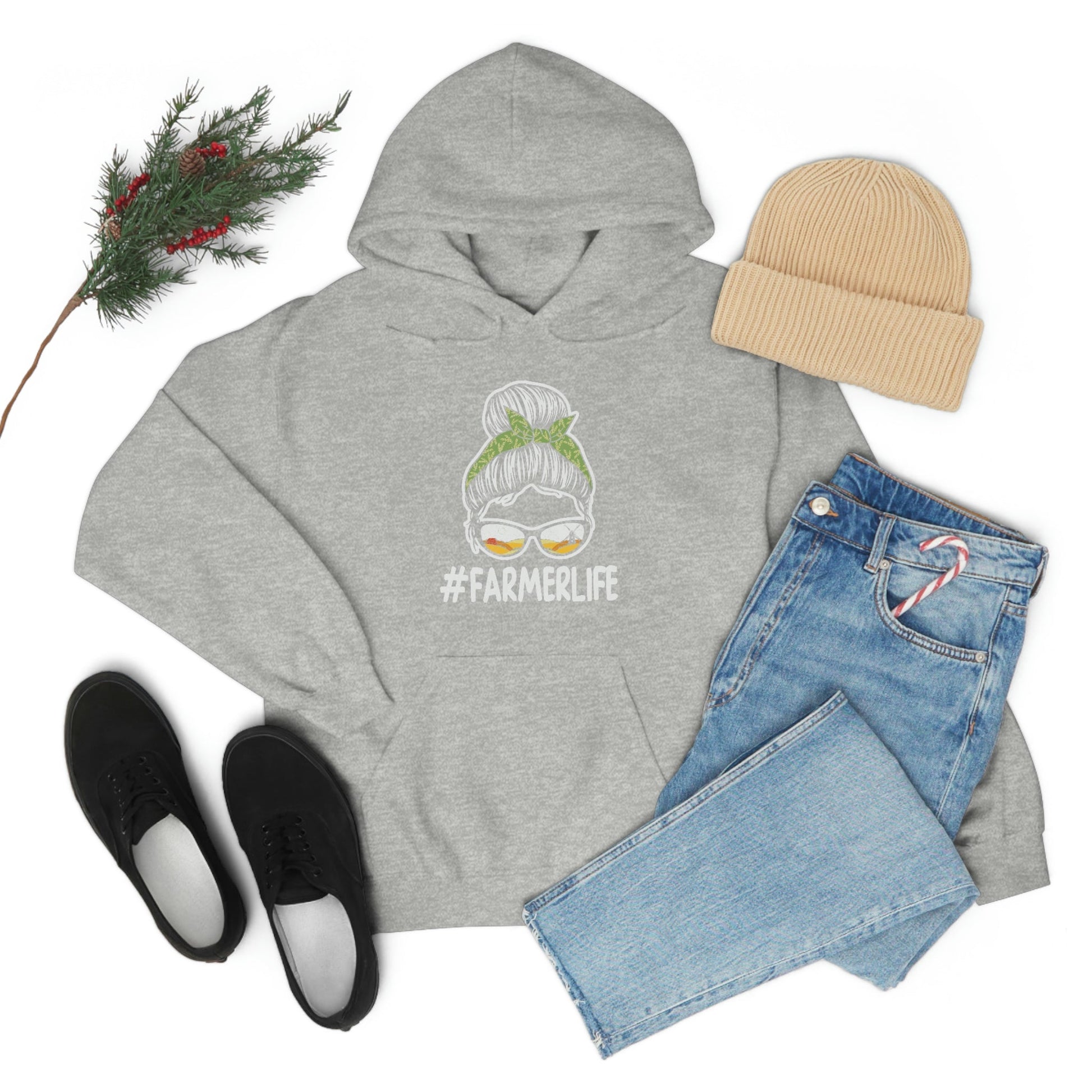 #Farmerlife Unisex Hooded Sweatshirt - Hoodie - Not The Farmers Wife