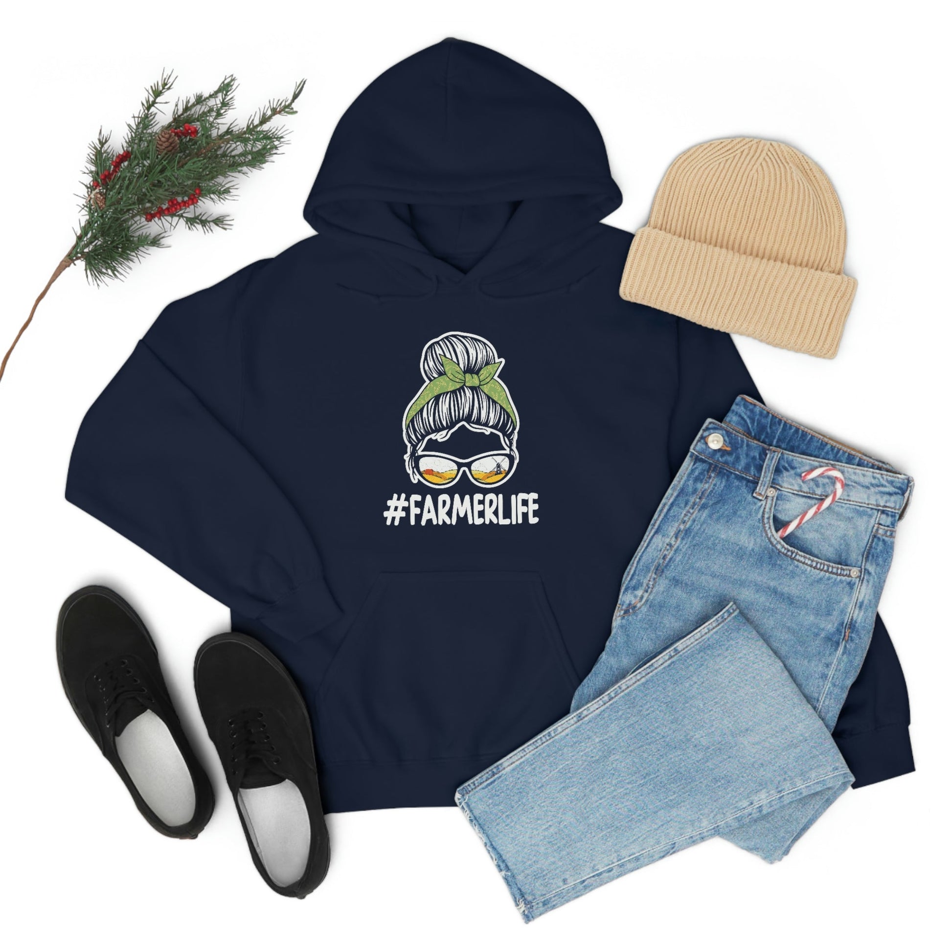 #Farmerlife Unisex Hooded Sweatshirt - Hoodie - Not The Farmers Wife