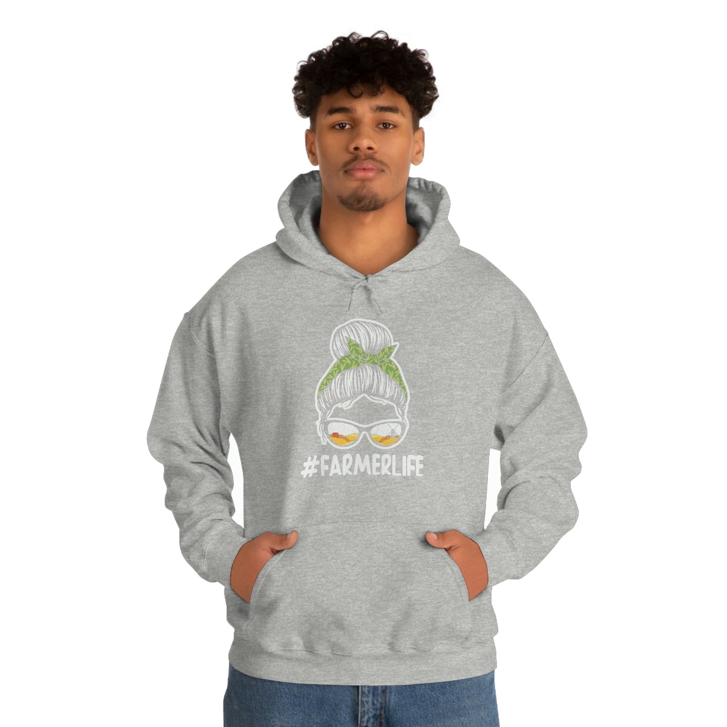 #Farmerlife Unisex Hooded Sweatshirt - Hoodie - Not The Farmers Wife