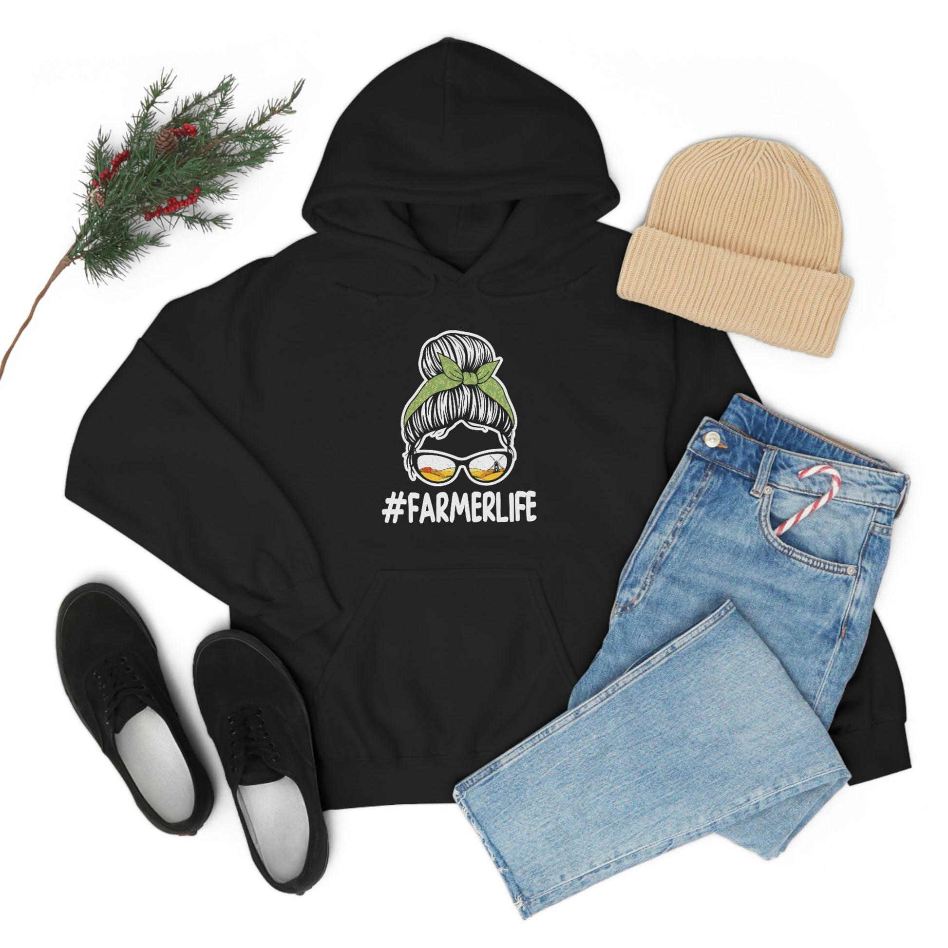 #Farmerlife Unisex Hooded Sweatshirt - Hoodie - Not The Farmers Wife