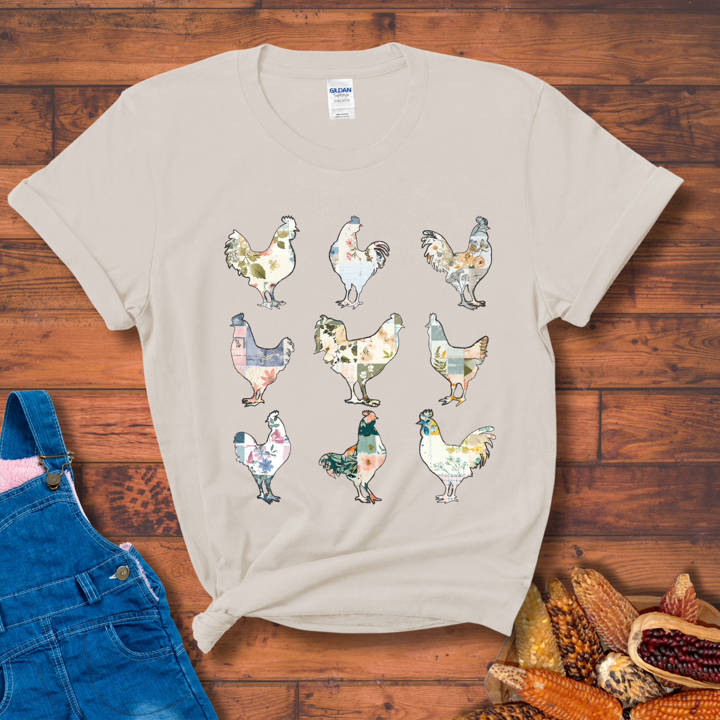 Floral Flock T-Shirt