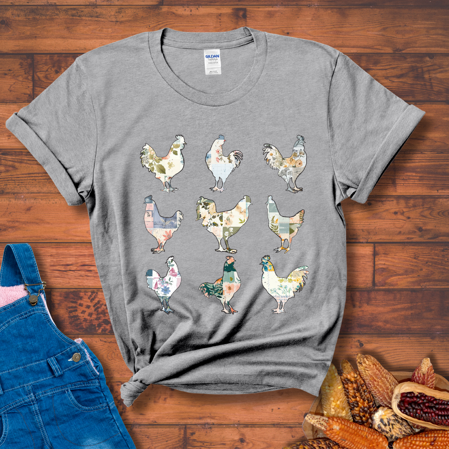 Floral Flock T-Shirt