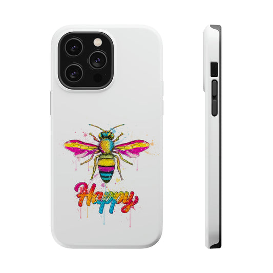 Bee Happy Phone Case with Magsafe