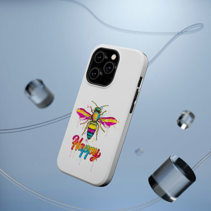 Bee Happy Phone Case with Magsafe